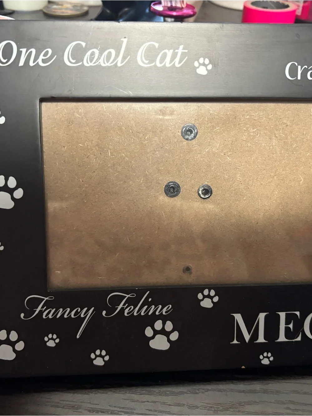 Cat picture frames x 2